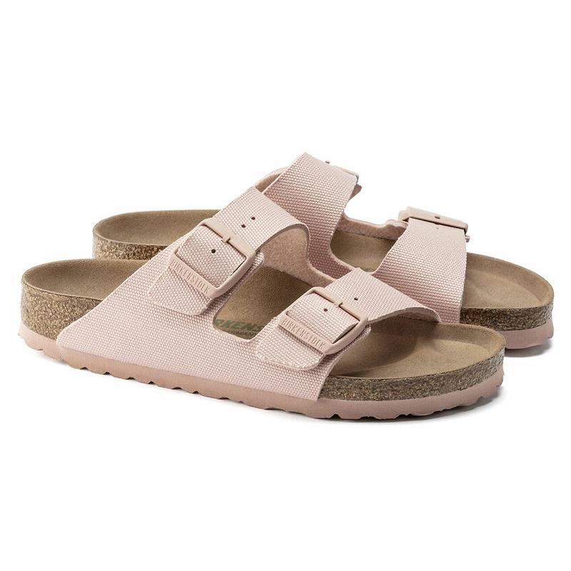 Arizona Birkenstock Vegan Soft Micro Fiber Damske Ruzove | SK 3PJJ